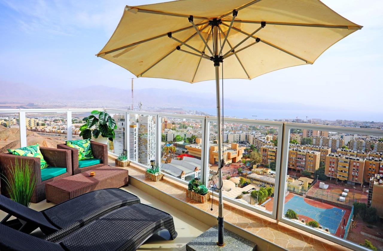 ★ Amazing View ★ Relaxing Balcony ★ Quiet ★ Appartement Eilat Buitenkant foto
